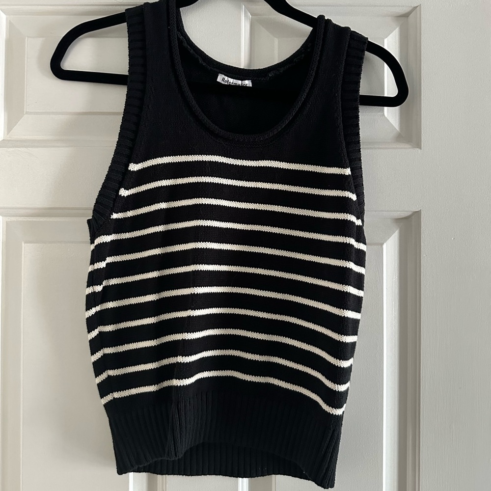 Reformation cotton knit tank